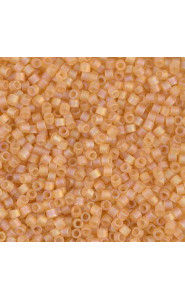 Miyuki delica beads 10/0 - Matted cantaloupe ab DBM-852